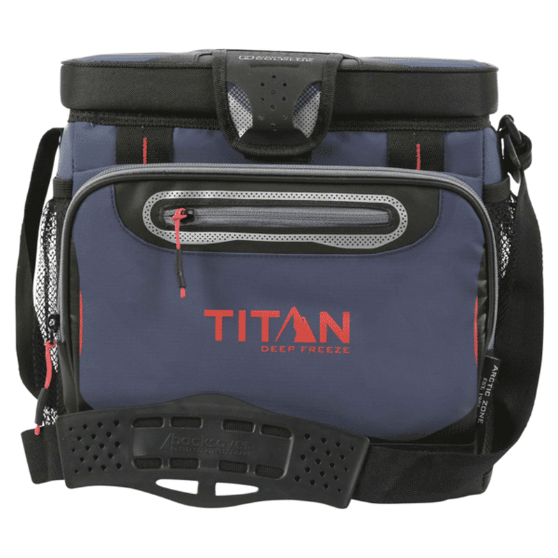 Arctic Zone 16-Can Navy Blue Titan Deep Freeze Zipperless Cooler Bag