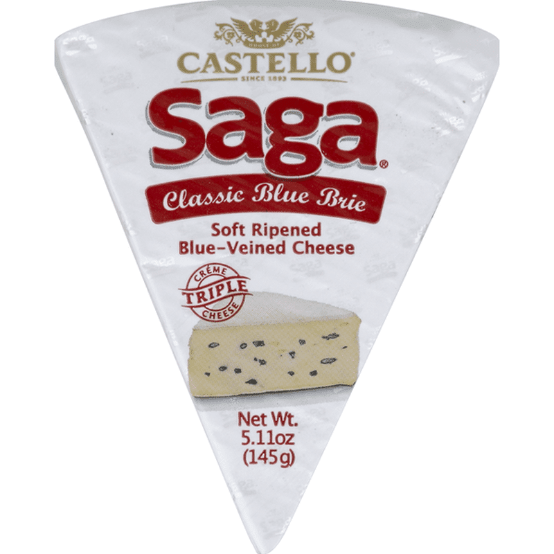 Saga Cheese, Classic Blue Brie (5.11 oz) Instacart