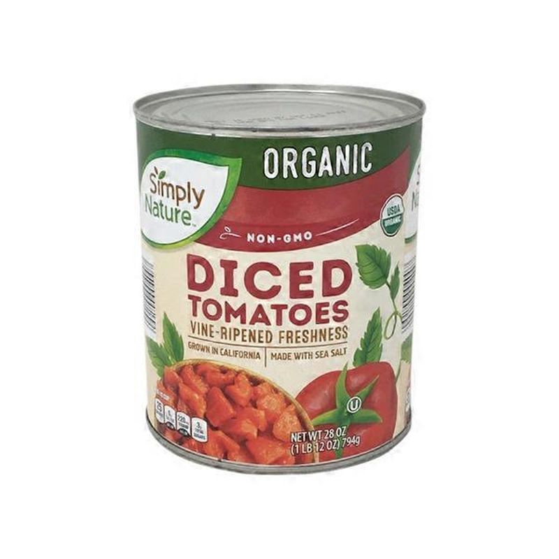 Simply Nature Organic Diced Tomatoes (28 oz) from ALDI Instacart