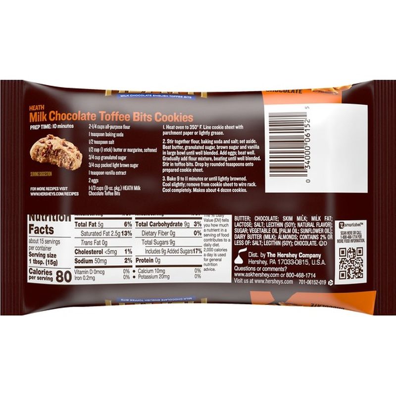 Heath Toffee Bits, English, Milk Chocolate (8 Oz) From Cub - Instacart