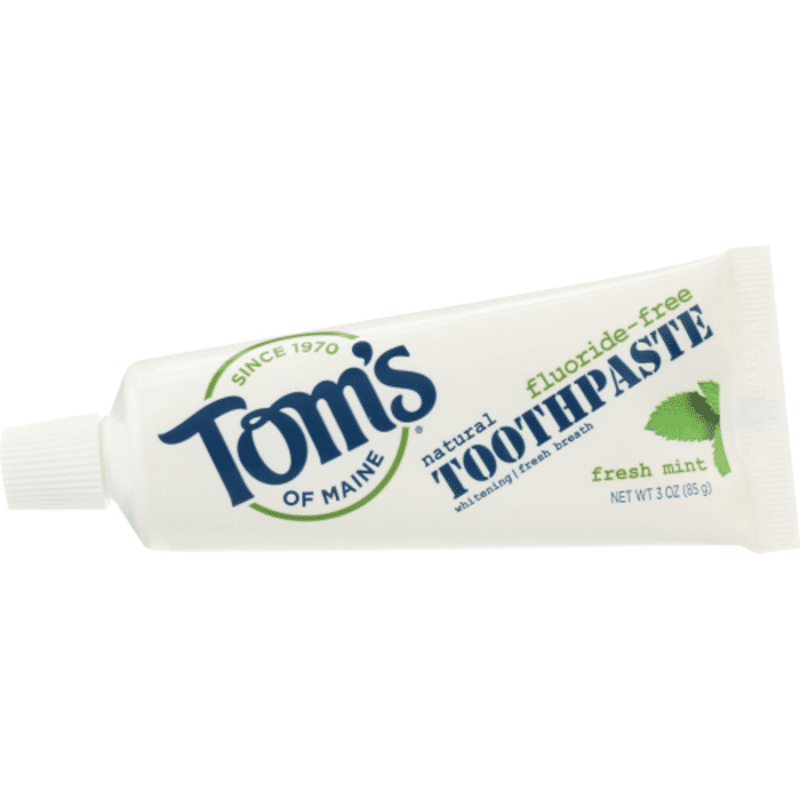 Tom's of Maine Toothpaste, FluorideFree, Whitening, Fresh Mint (3 oz