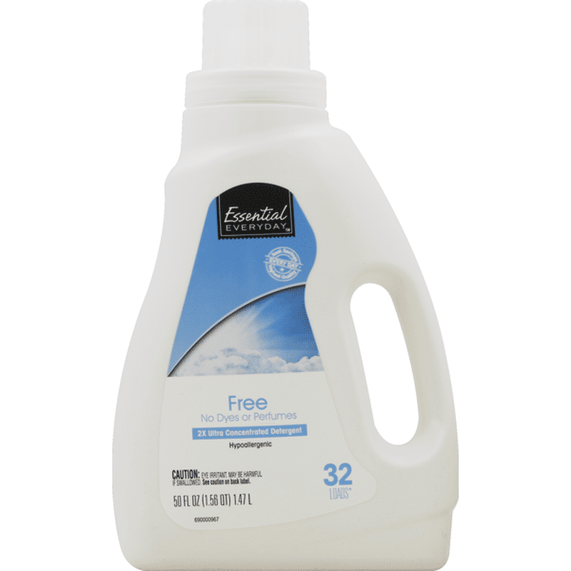 Essential Everyday Detergent, 2X Ultra Concentrated, Free (50 oz