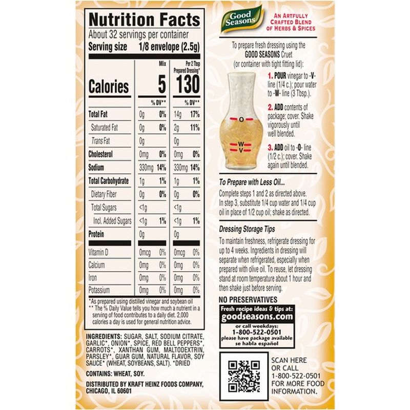 Good Seasons Italian Salad Dressing & Recipe Mix (0.7 oz) Instacart