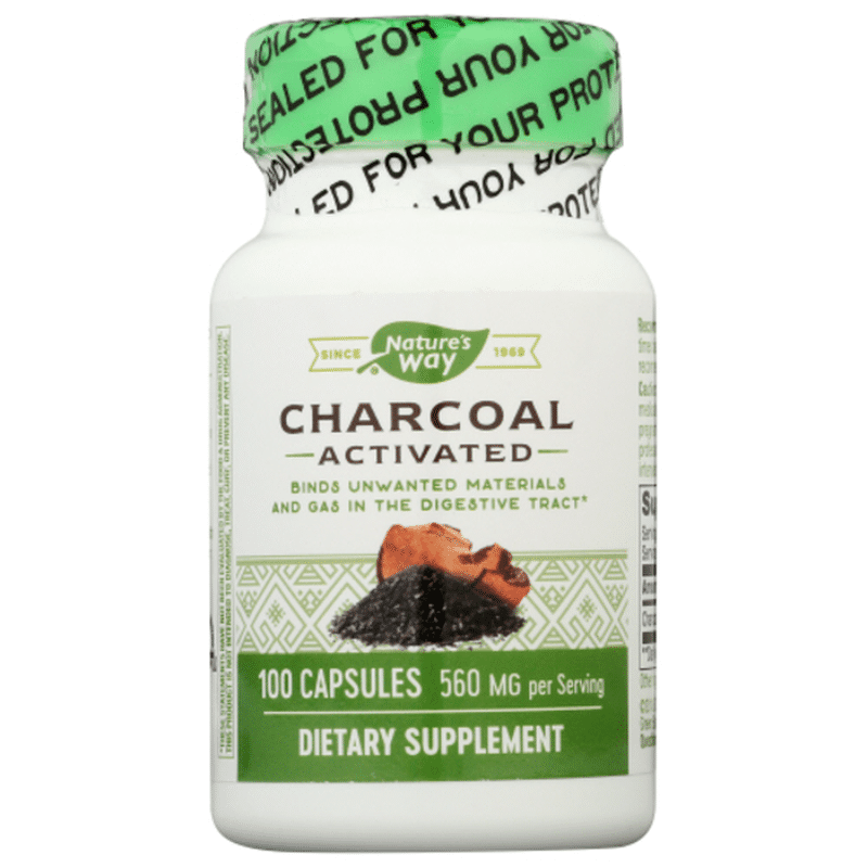 Nature's Way Activated Charcoal (100 each) - Instacart