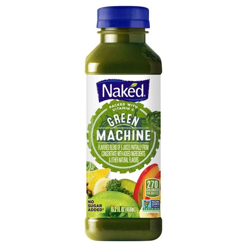 Naked Juice Boosted Smoothie, Green Machine, 46 oz Bottle 