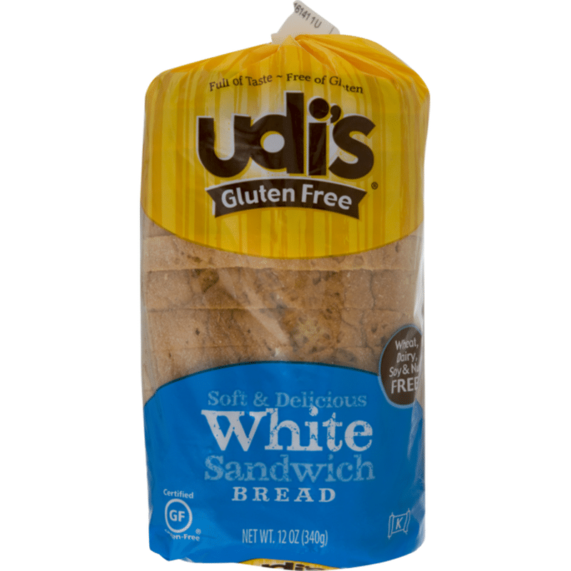 Udi's Gluten-Free Sandwich Bread White (12 oz) - Instacart