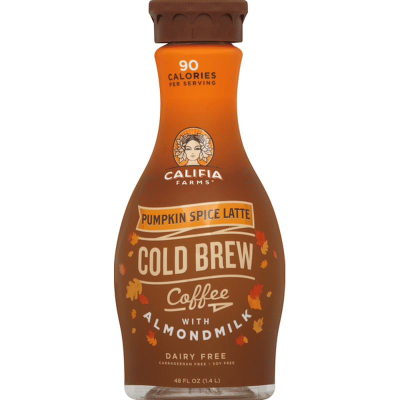 Califia Farms Seasonal Cold Brew Coffee Pumpkin Spice Latte (48 fl oz