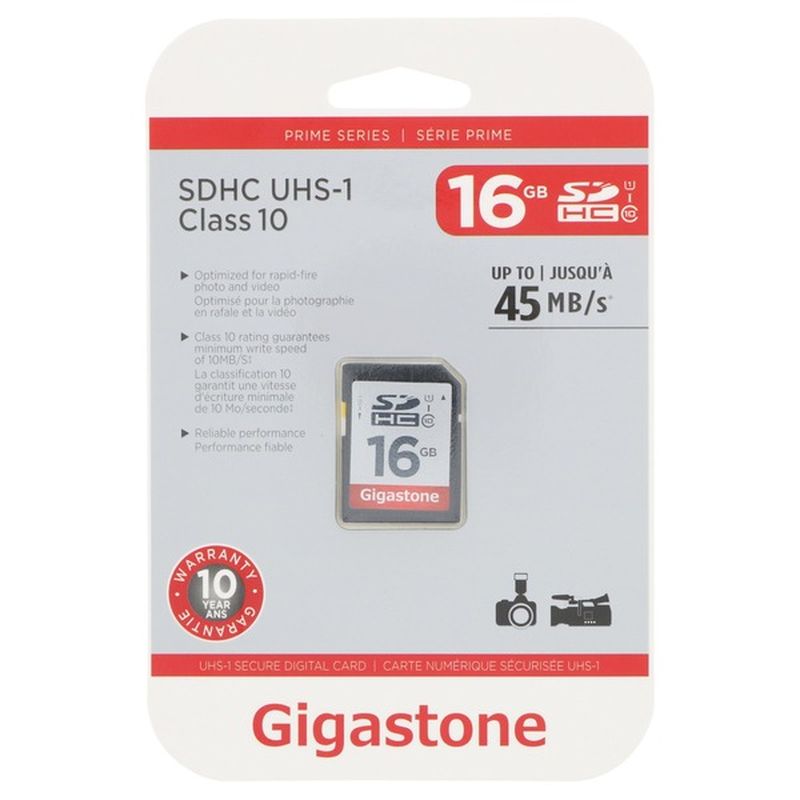 Gigastone SD 16 GB Class 10 Memory Card