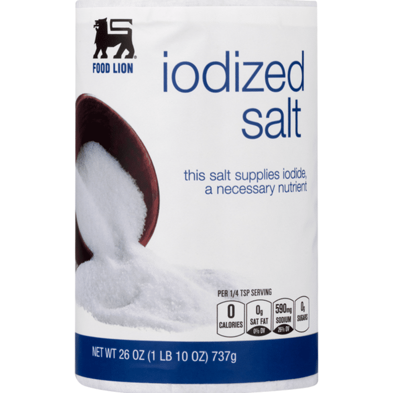 Food Lion Iodized Salt, Can (26 oz) from Food Lion Instacart