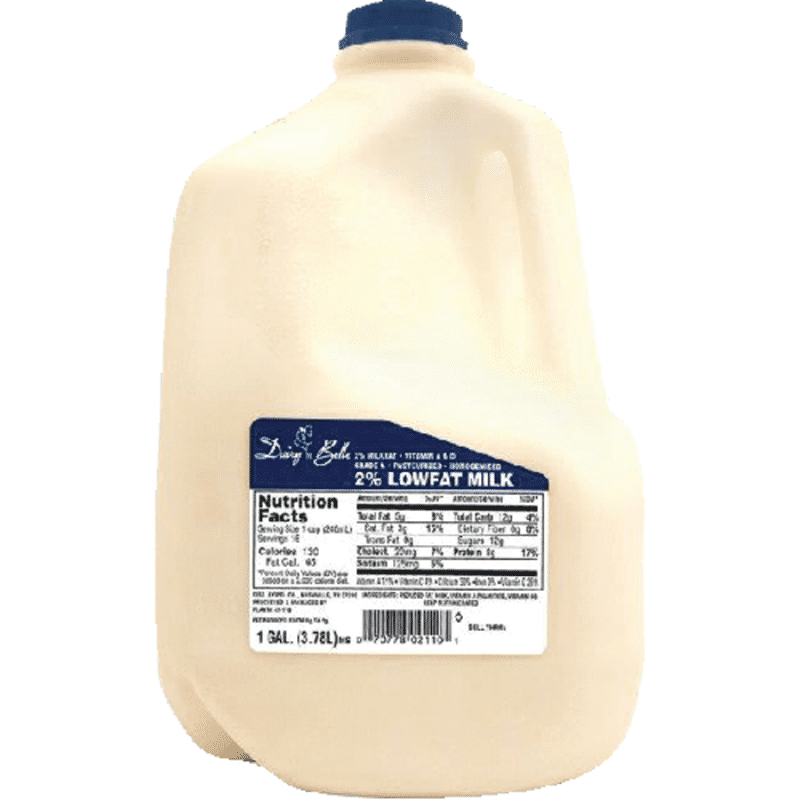 Dairy Belle Milk, Reduced Fat, 2 Milkfat (1 gal) from Sprouts Farmers