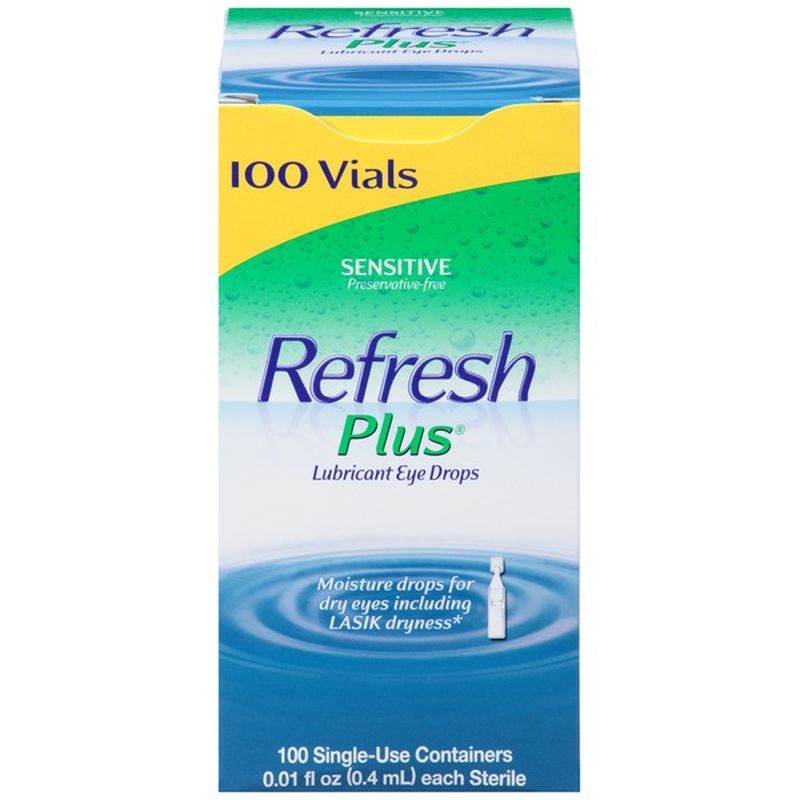 Refresh Plus Lubricant Eye Drops Sensitivect (0.01 fl oz) Instacart