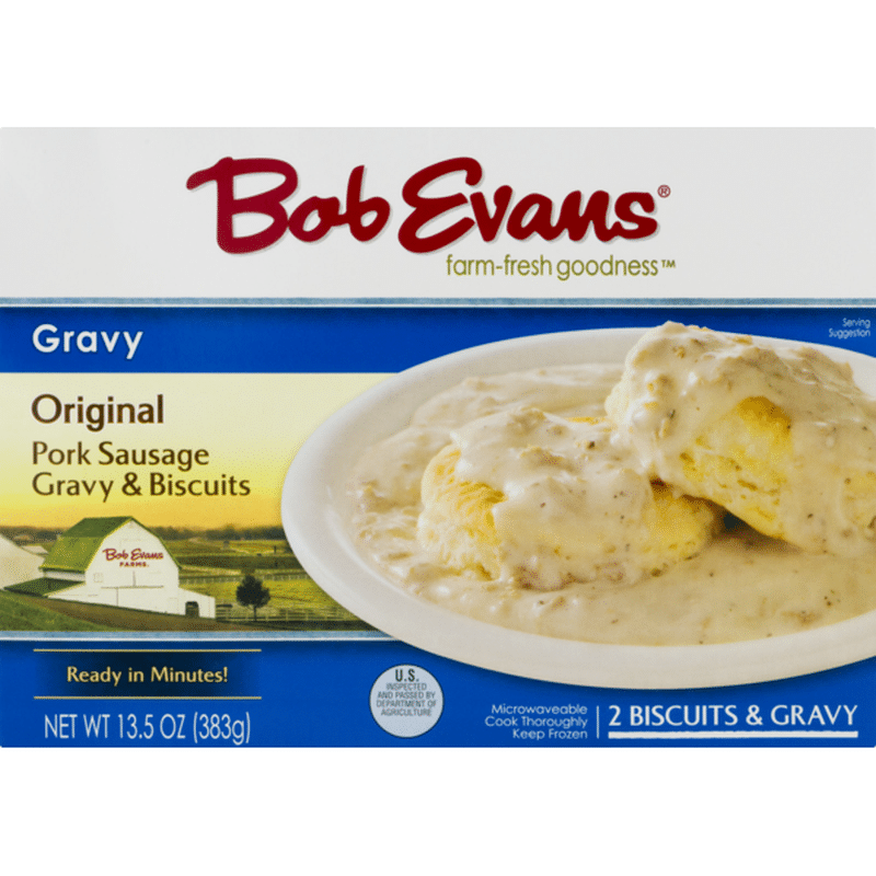 Bob Evans Sausage & Gravy Biscuits, Original (13.5 oz) Instacart
