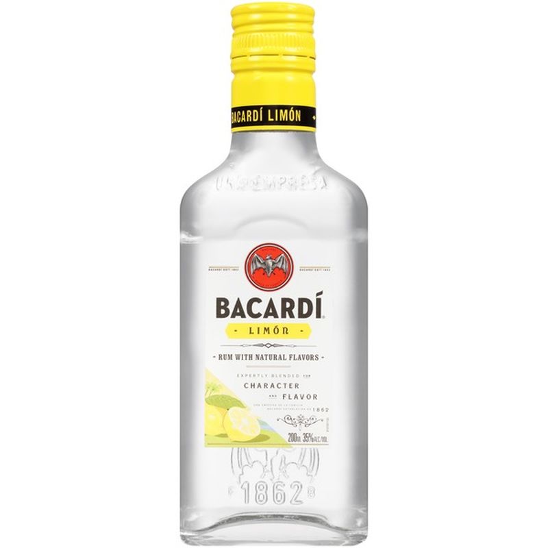 Bacardi Limón Rum (200 ml) - Instacart