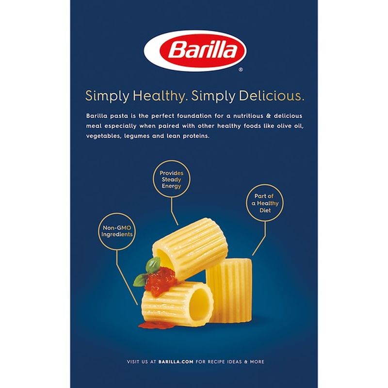 Barilla® Classic Blue Box Pasta Mezzi Rigatoni (1 lb) Instacart