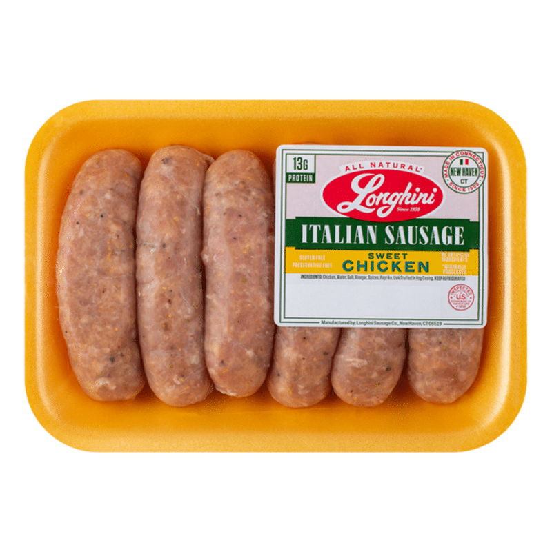 Longhini Sweet Chicken Italian Sausage Links (6 ct) Instacart