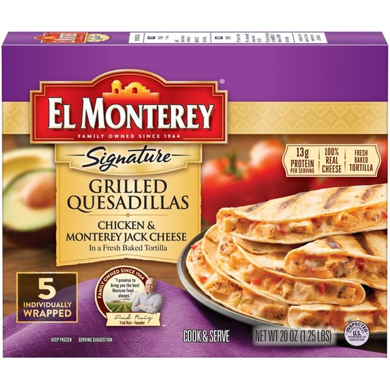 El Monterey Charbroiled Chicken & Monterey Jack Cheese Quesadilla (1.25