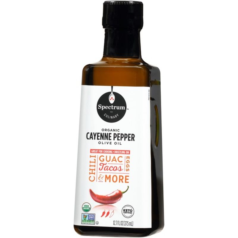 Spectrum Culinary Organic Cayenne Pepper Olive Oil (12.7 fl oz) from Natural Grocers Instacart