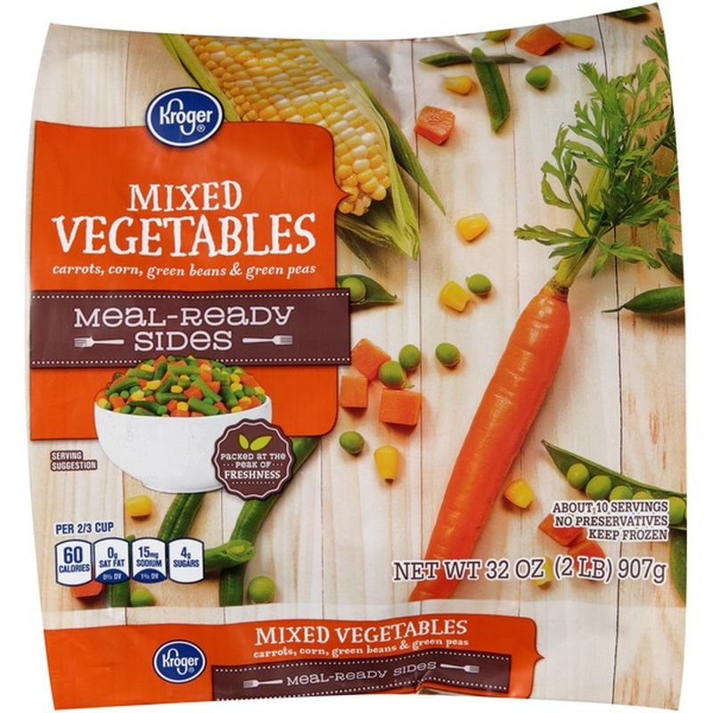 Kroger MealReady Sides Mixed Vegetables (32 oz) from Ralphs Instacart