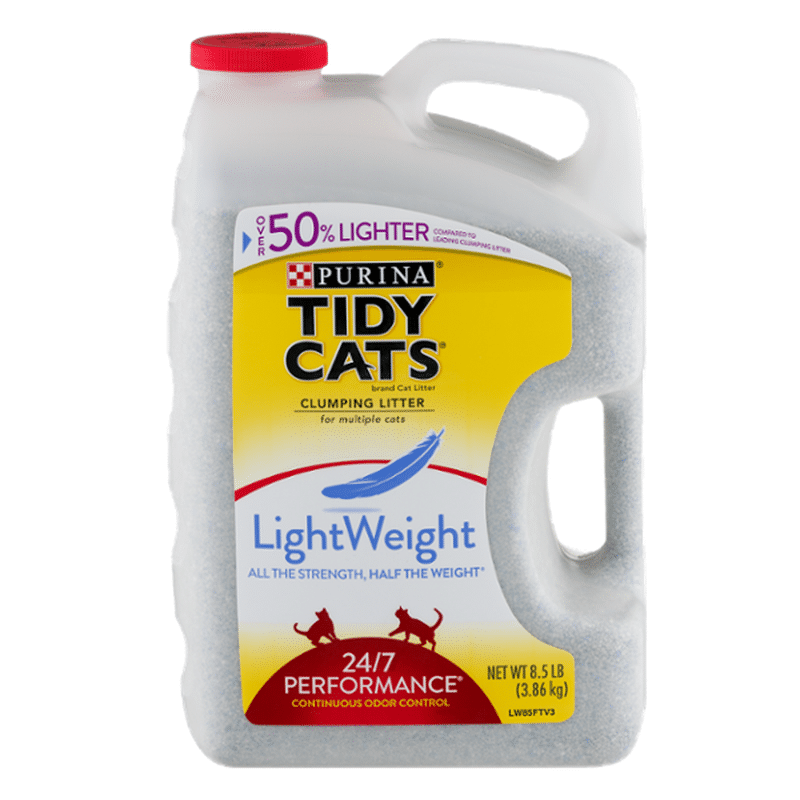 Tidy Cats Light Weight, Low Dust, Clumping Cat Litter 24/7 Performance Multi Cat Litter (8.5 lb