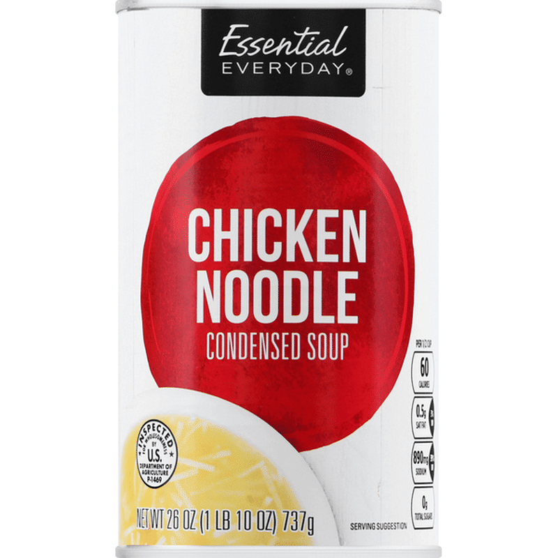 Essential Everyday Condensed Soup, Chicken Noodle (26 oz) Instacart