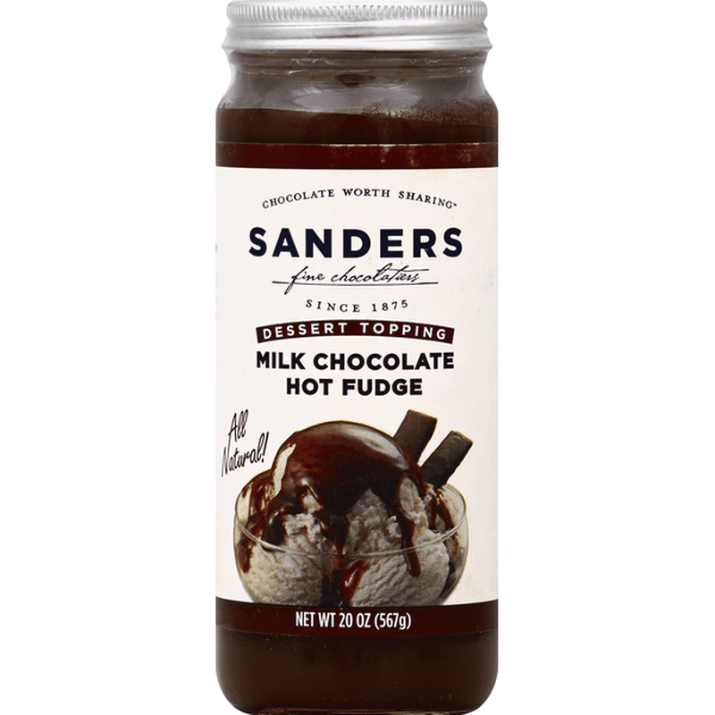 Sanders Dessert Topping, Milk Chocolate Hot Fudge (20 oz) Instacart