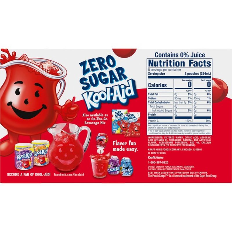 KoolAid Jammers Zero Sugar Cherry Flavored Drink (60 fl oz) Instacart