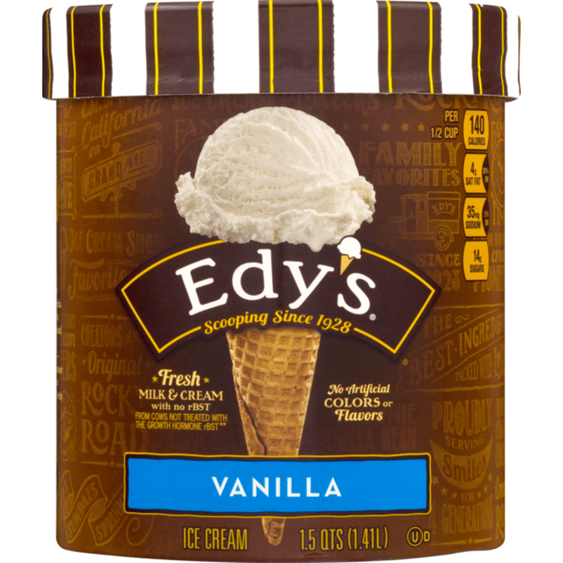 Edy's/dreyer's Vanilla Ice Cream (1.5 qt) from CVS ...