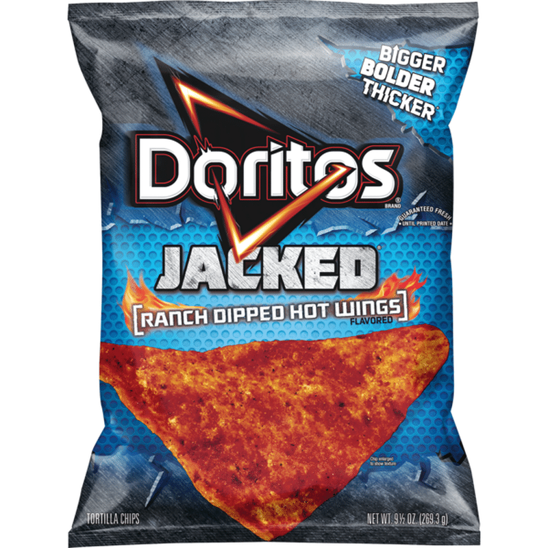 Doritos Jacked Ranch Dip Hot Wing Tortilla Chips (9.5 oz) - Instacart