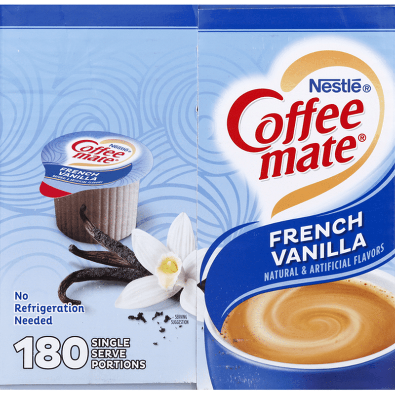 Nestlé Coffee Mate Coffeemate Single-Serve Creamer, French Vanilla (180 ...