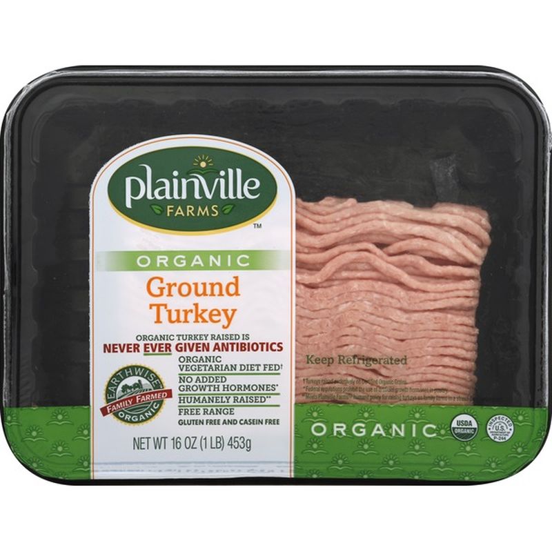 Plainville Farms Turkey Organic Ground 16 Oz Instacart 2995