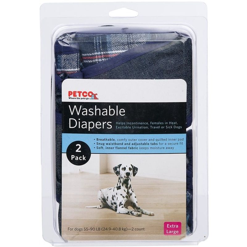 Petco Washable Diapers X Large for Dogs (2 ct) Instacart