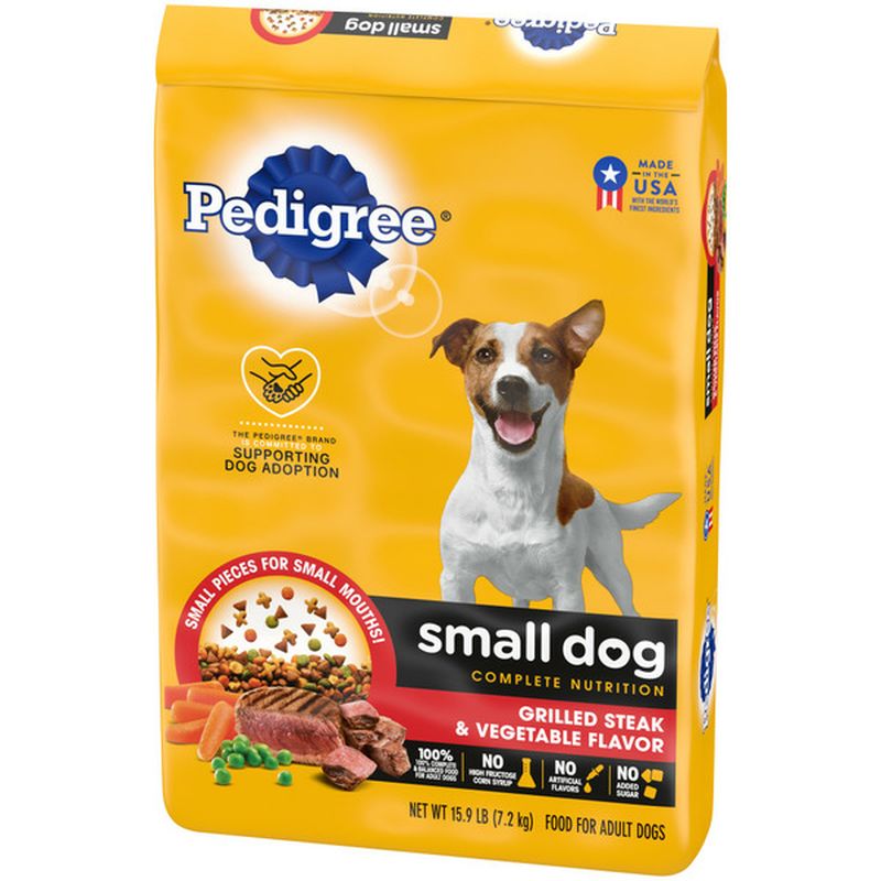 Pedigree Small Dog Complete Nutrition Adult Dry Dog Food Grilled Steak