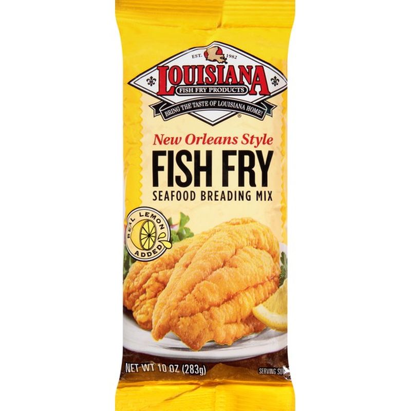 Louisiana Fish Fry Products Seafood Breading Mix, Fish Fry, New Orleans ...