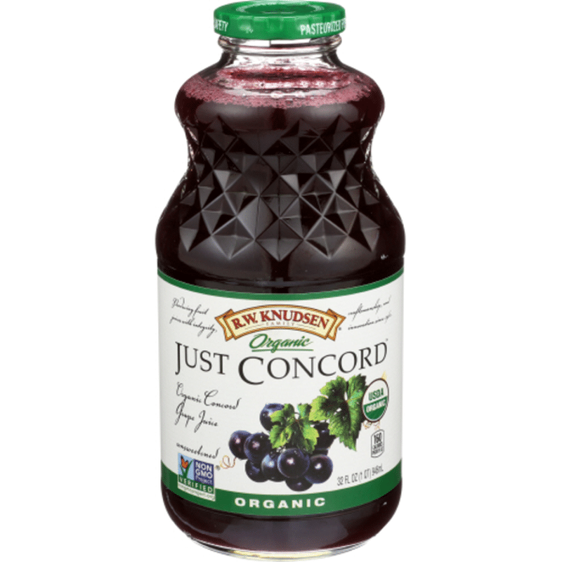 R.W. Knudsen Family Juice Just Concord Organic Grape (32 fl oz) Instacart