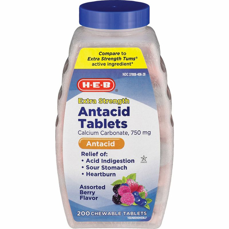 H-E-B Extra Strength Antacid Tablets