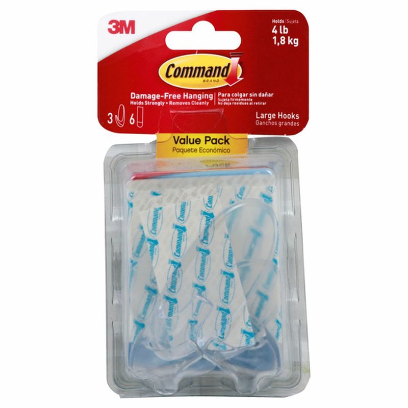 3M Command Large Clear Indoor Hook