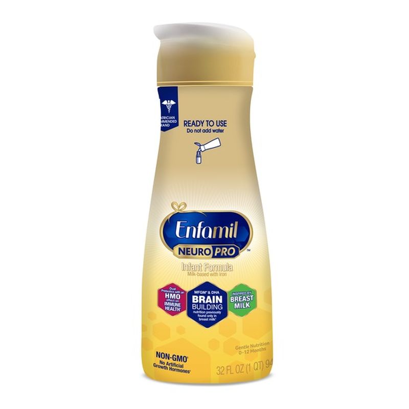 enfamil neuropro gentlease infant baby formula ready to use liquid bottle