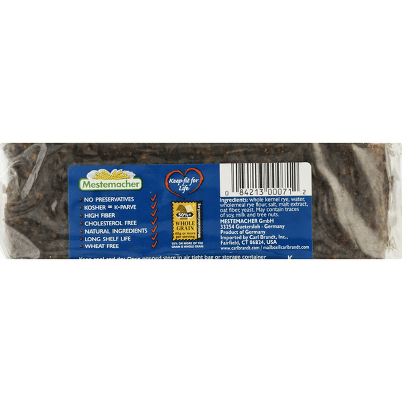 Mestemacher Pumpernickel, Natural