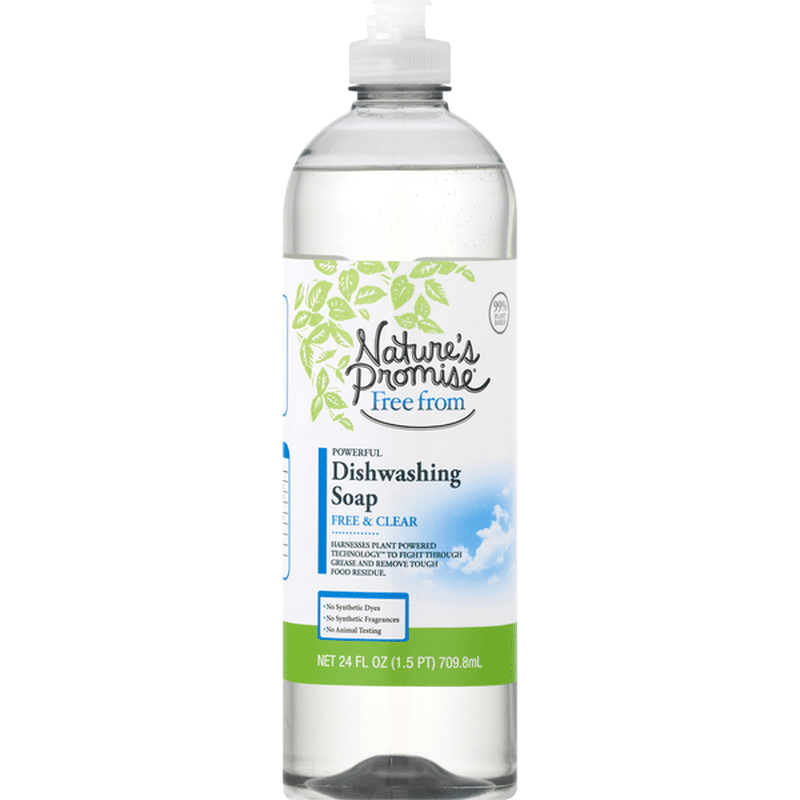 Nature's Promise Plant Based Dishwashing Soap Free & Clear (24 oz