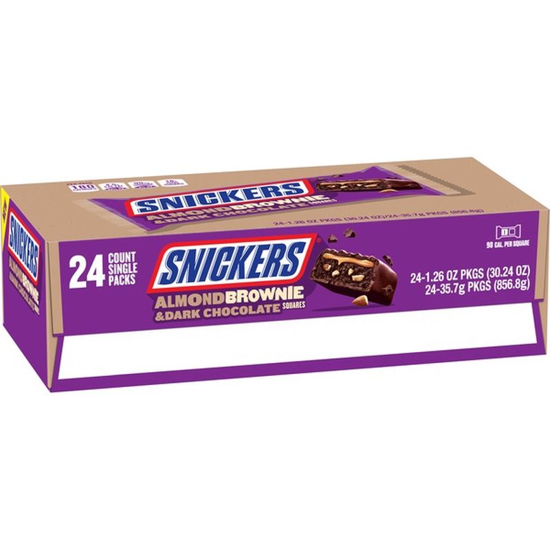 snickers almond brownie
