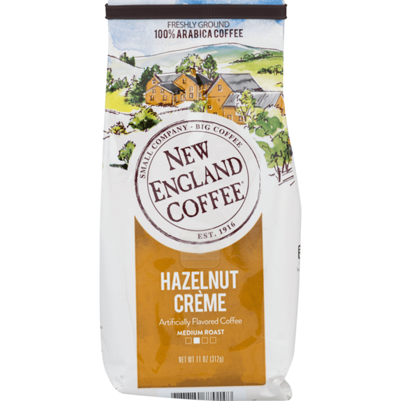 New England Coffee Hazelnut Creme Ground Coffee (11 oz) Instacart
