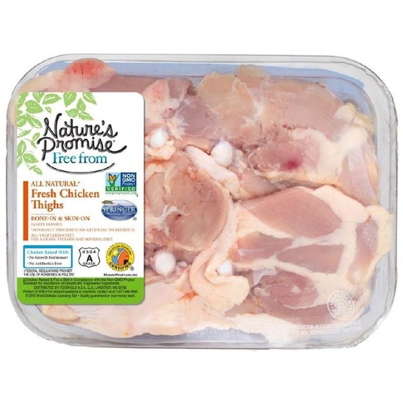 Nature's Place All Natural Fresh Chicken Thighs (per lb ...