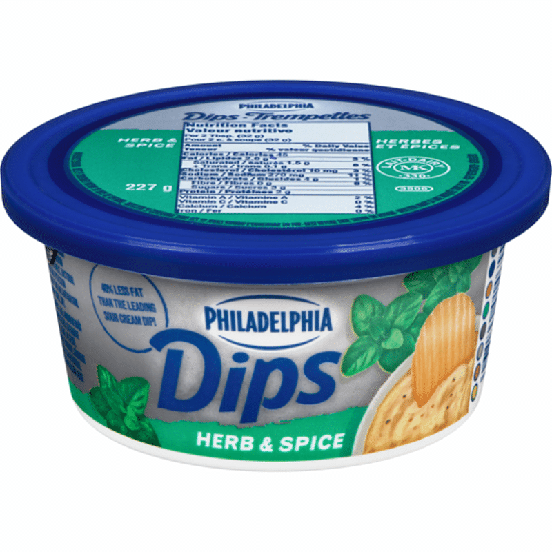 Kraft Philadelphia Herb & Spice Chip Dip (227 g) Instacart