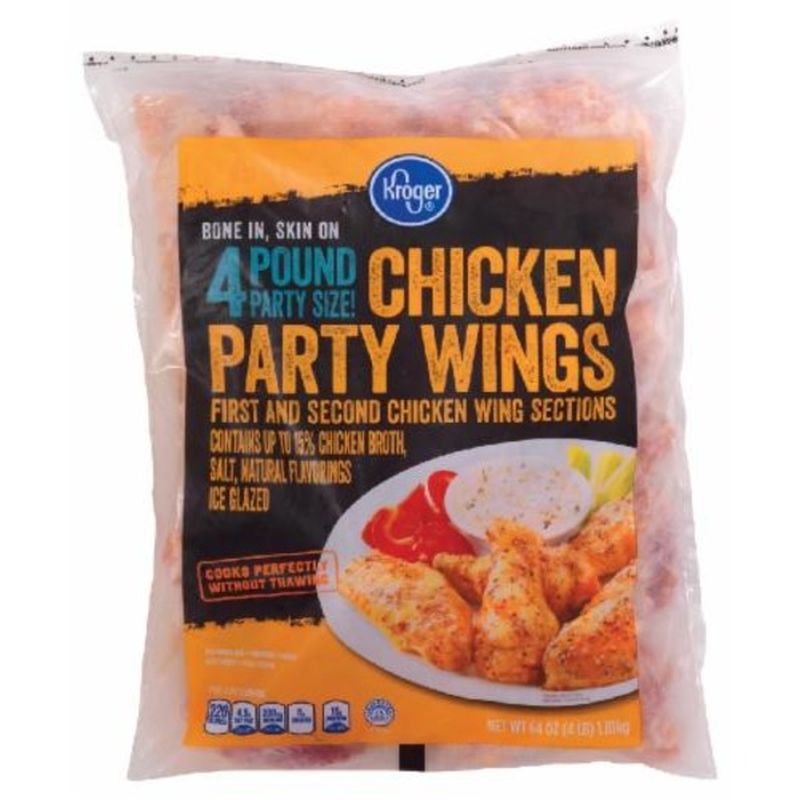 Kroger Bone In Skin On Chicken Party Wings (64 oz) Instacart