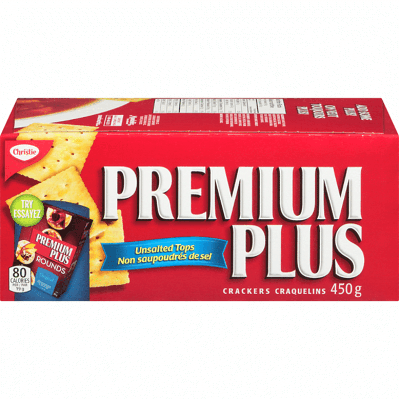 Christie Premium Plus Unsalted Soda Crackers (450 g) from Real Canadian