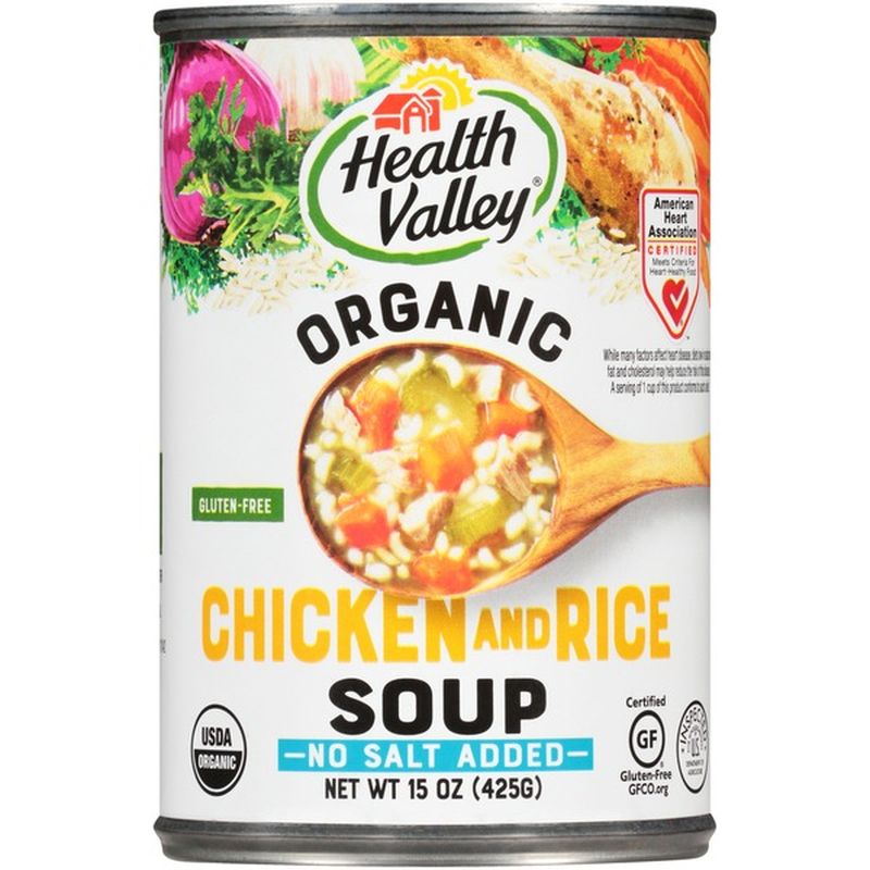 Health Valley Organic No Salt Added Chicken and Rice Soup (15 oz) from ...