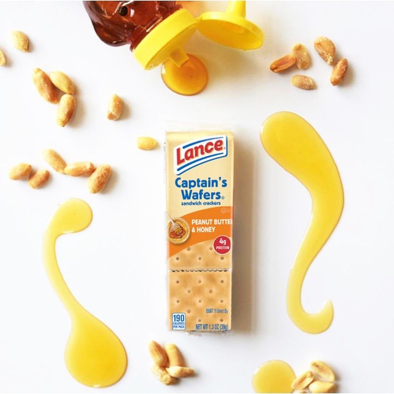 Lance® Captain's Wafers Peanut Butter & Honey Sandwich Crackers (1.3 oz