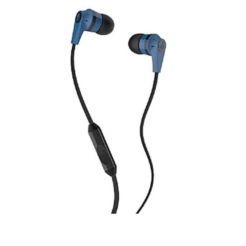 Skullcandy Blue & Black Ink'd Earbud Headphones With Mic