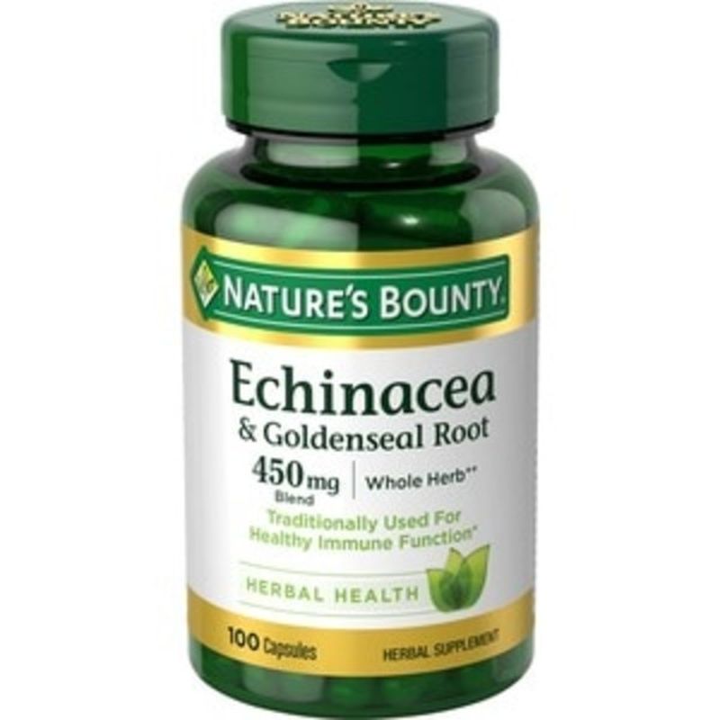 Nature's Bounty Echinacea & Goldenseal Root 450mg Herbal