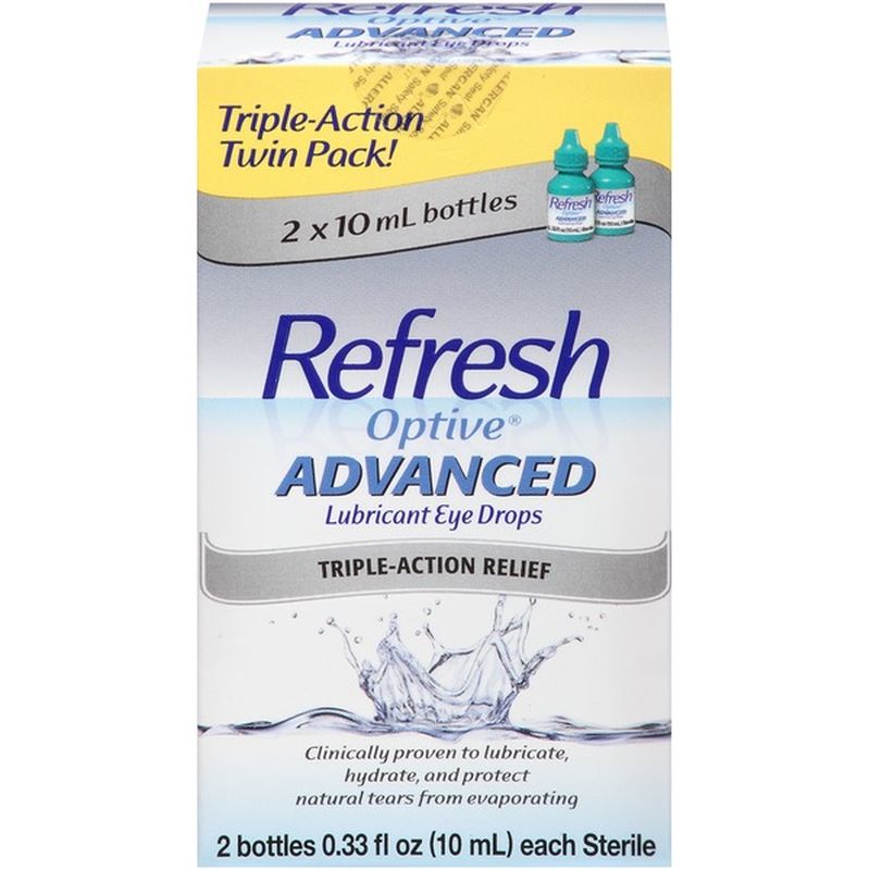 Refresh Optive Advanced Lubricant Eye Drops 033 Fl Oz From Stop And Shop Instacart 6989